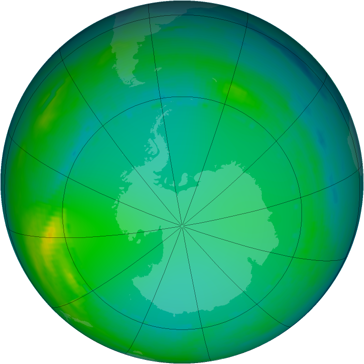Ozone Map 1982-07-06